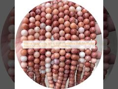 Natuurlijke losse stenen kralen Strand Edelsteen Roze Aventurine Ronde Glanzige Voor zelfstandig sieraden maken