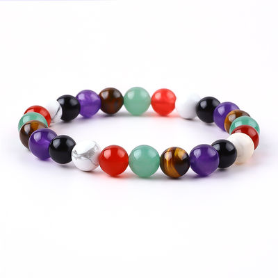Handgemaakte Elastiek Kristal Edelsteen Perlen Angst Healing Armband