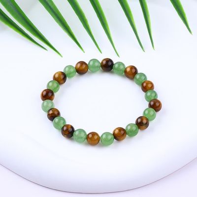 Handgemaakte elastische vrouwen healing stone kristal armbanden voor positieve energie