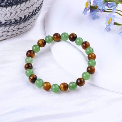 Handgemaakte elastische vrouwen healing stone kristal armbanden voor positieve energie