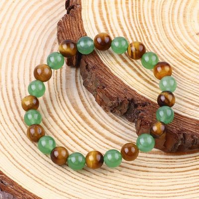 Handgemaakte elastische vrouwen healing stone kristal armbanden voor positieve energie