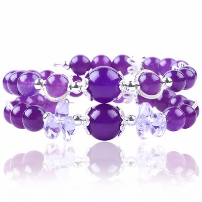 Genezende Energie Vrouwen Edelsteen Perlen Armband 4/6/8/10/12mm