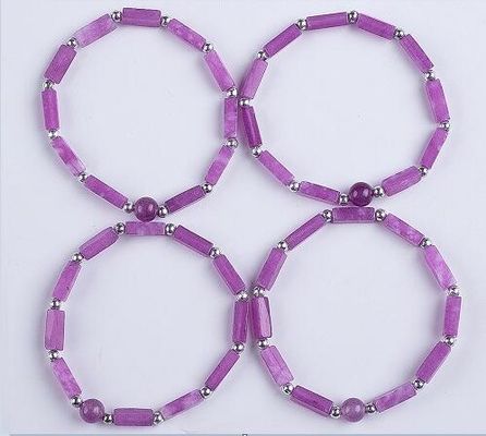 3mm/8mm/13mm rechthoekige kraal Healing Energy Crystal Gemstone Armband