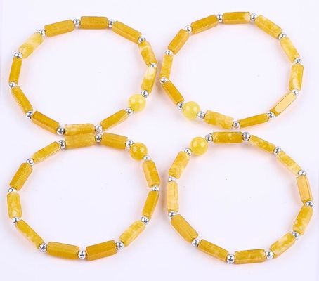 3mm/8mm/13mm rechthoekige kraal Healing Energy Crystal Gemstone Armband