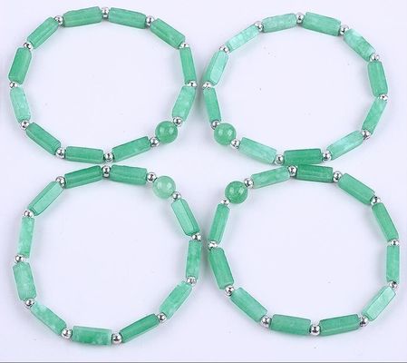 3mm/8mm/13mm rechthoekige kraal Healing Energy Crystal Gemstone Armband