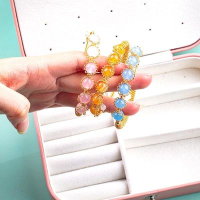 Draad Wrapped Healing Ronde Perlen Edelsteen Armband Armband Juwelen