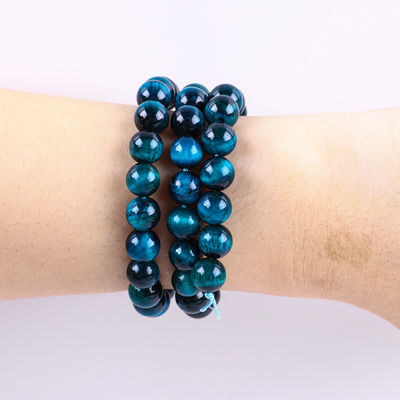 8mm Blauwe Tiger's Eye Edelsteen Healing Crystal Stone Perlen Voor Juwelen maken