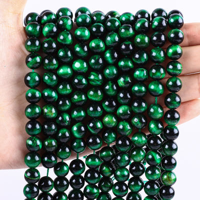 8mm Groene tijgeroog Edelsteen Healing Kristallen Steen Perlen Voor Juwelen
