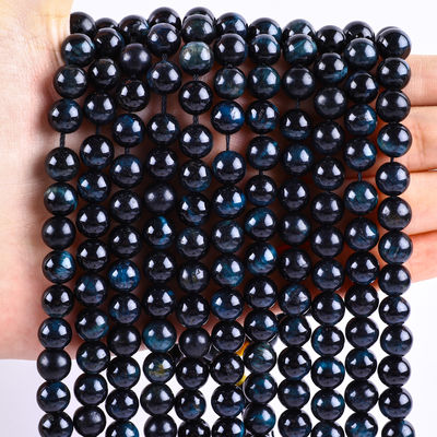 8mm Ink Blauw tijgeroog Edelsteen Roze Kristallen Steen Perlen Voor Juwelen