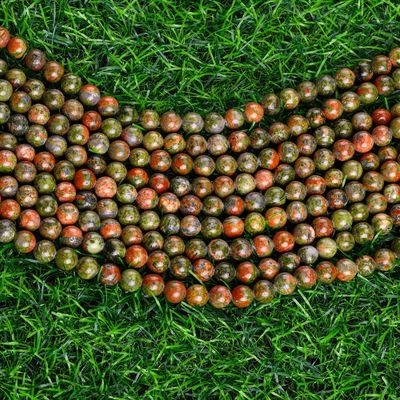 Unakite Ronde Perlen Natuurlijk Kristal Edelsteen Verschillende Perlen Grootte Losse Perlen Strengen voor DIY Juwelen maken