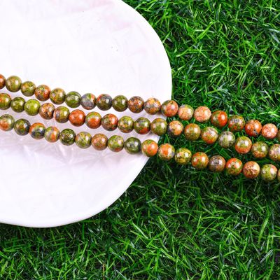 Unakite Ronde Perlen Natuurlijk Kristal Edelsteen Verschillende Perlen Grootte Losse Perlen Strengen voor DIY Juwelen maken