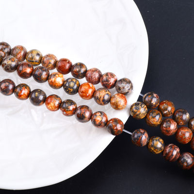8mm natuurlijke luipaardhuid edelsteen kralen helende kristalsteen kralen voor sieraden maken