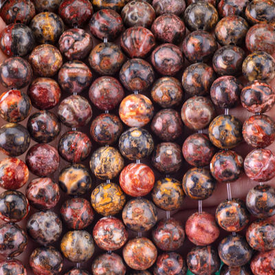 8mm natuurlijke luipaardhuid edelsteen kralen helende kristalsteen kralen voor sieraden maken