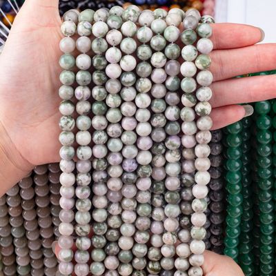 Lucky Jade Ronde Perlen Natuurlijk Kristal Edelsteen Verschillende Perlen Grootte Losse Perlen Strengen voor DIY Juwelen maken