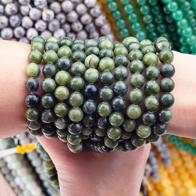 Zuidelijke Jade Ronde Perlen Natuurlijk Kristal Edelsteen Verschillende Perlen Grootte Losse Perlen Strengen voor DIY Juwelen maken