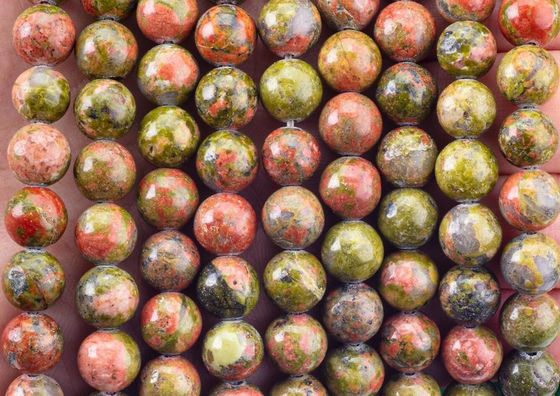 Unakite Ronde Perlen Natuurlijk Kristal Edelsteen Verschillende Perlen Grootte Losse Perlen Strengen voor DIY Juwelen maken