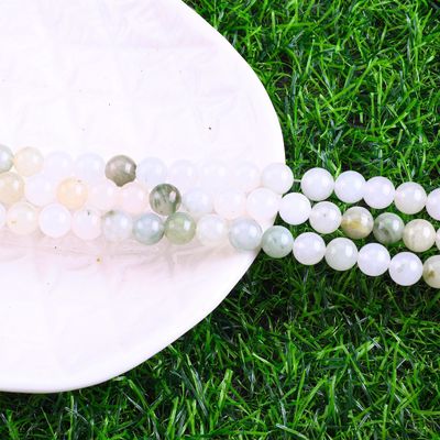 Tian Shan Groene Jade Ronde Perlen Natuurlijke Kristallen Edelsteen Verschillende Perlen Grootte Losse Perlen Strengen voor DIY Juwelen maken