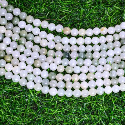 Tian Shan Groene Jade Ronde Perlen Natuurlijke Kristallen Edelsteen Verschillende Perlen Grootte Losse Perlen Strengen voor DIY Juwelen maken