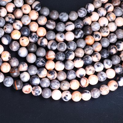 8mm natuurlijke roze zebra steen edelsteen kralen helende kristalsteen kralen voor sieraden maken