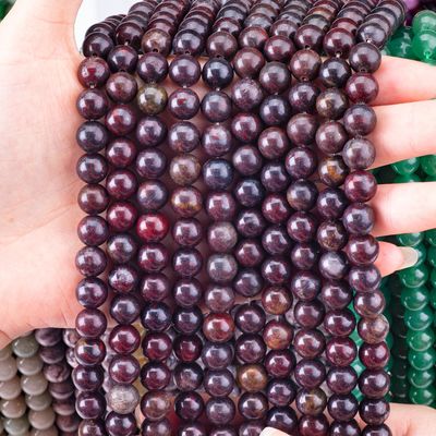Rode bloem jaspis ronde kralen natuurkristal edelsteen verschillende grootte losse kralen strengen voor zelfstandig sieraden maken
