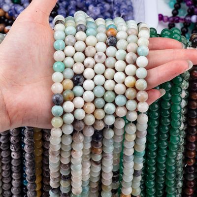 Amazonite ronde kralen natuurkristal edelsteen verschillende grootte van de kralen losse kralen strengen voor het maken van juwelen