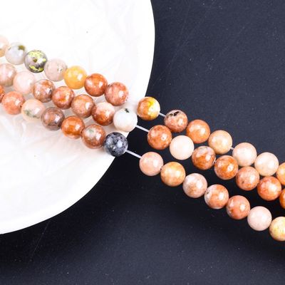 8 mm Rood pruimenbloesem edelsteen Healing Crystal Stone Perlen voor het maken van juwelen