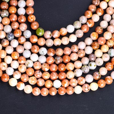 8 mm Rood pruimenbloesem edelsteen Healing Crystal Stone Perlen voor het maken van juwelen