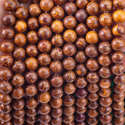 Gouddraadige jade ronde kralen natuurkristallen edelsteen losse kralen strengen voor zelfstandig sieraden maken