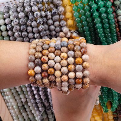 Chrysanthe steen ronde kralen natuurlijke kristal edelsteen losse kralen strengen voor zelfstandig sieraden maken