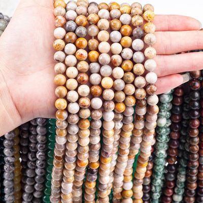 Chrysanthe steen ronde kralen natuurlijke kristal edelsteen losse kralen strengen voor zelfstandig sieraden maken