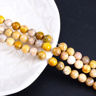 Chrysanthe steen ronde kralen natuurlijke kristal edelsteen losse kralen strengen voor zelfstandig sieraden maken