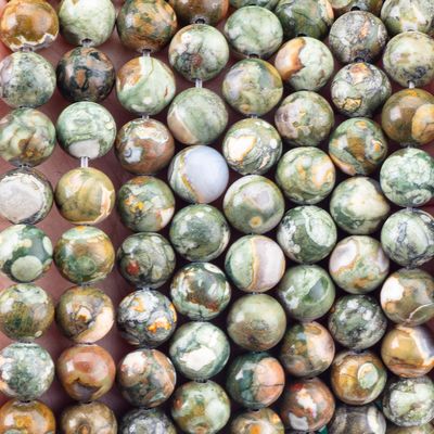 Kambaba Jasper Ronde Perlen Natuurlijk Kristal Edelsteen Losse Perlen Strengen voor DIY Juwelen maken