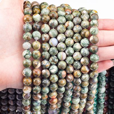 Kambaba Jasper Ronde Perlen Natuurlijk Kristal Edelsteen Losse Perlen Strengen voor DIY Juwelen maken