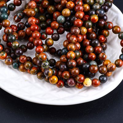 Rood Turquoise Ronde Perlen Natuurlijk Kristal Edelsteen Losse Perlen Strengen voor DIY Juwelen maken