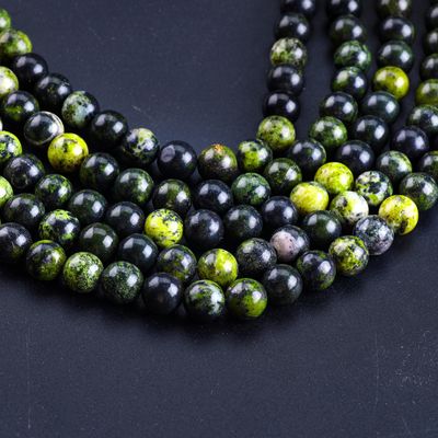 Serpentine Jade Ronde Perlen Natuurlijk Kristal Edelsteen Losse Perlen Strengen voor DIY Juwelen maken
