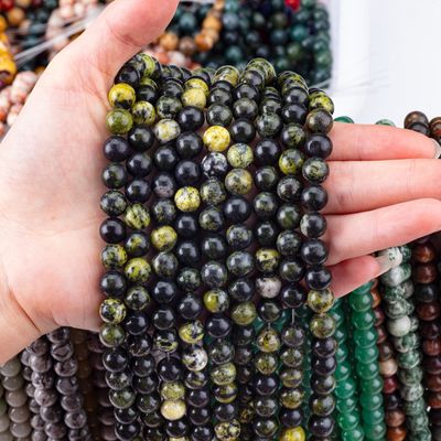 Serpentine Jade Ronde Perlen Natuurlijk Kristal Edelsteen Losse Perlen Strengen voor DIY Juwelen maken