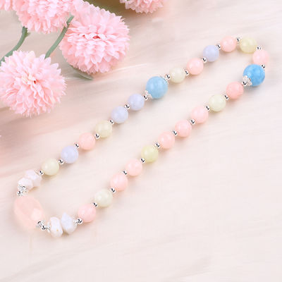 Morganite handgemaakte doe-het-zelf dubbele laag natuurlijk kristal veelzijdig ronde kralen armband voor cadeau