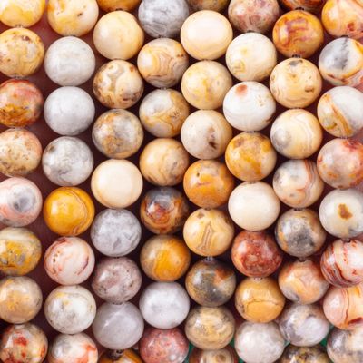 8mm Red Network Stone Gemstone Healing Crystal Stone Beads voor het maken van juwelen