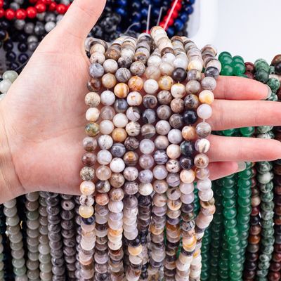 Echte natuurlijke bamboe agate edelsteen voor sieraden maken Diy Armband halsketting Ring