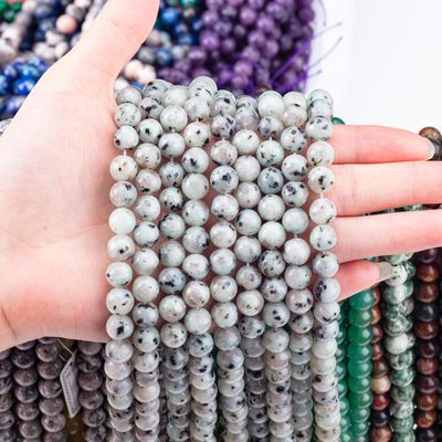 8mm gepolijste natuurlijke Kiwi Jasper Perlen Juwelen maken Halsketting Armband Ohrring