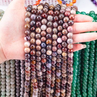 8 mm Houten Jaspis Echte Kristallen Steen Ronde losse Perlen Voor Handgemaakte Perlen Juwelen