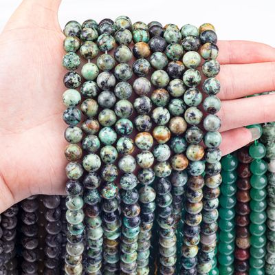 Handgemaakte DIY Juwelen Maken 8mm Afrikaanse Turquoise Crystal Beads Loose Gemstone Beads