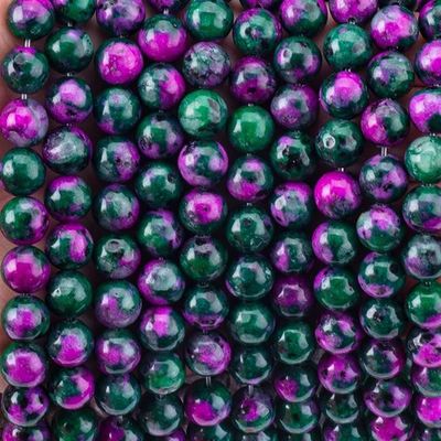 8mm Epidoot Edelstenen Perlen Donkere Ruby Zoisite Edelsteen Perlen Genezende Kristallen Steen Perlen Perlen Voor Juwelen