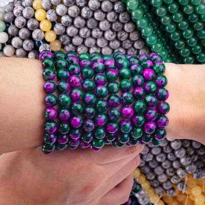 8mm Epidoot Edelstenen Perlen Donkere Ruby Zoisite Edelsteen Perlen Genezende Kristallen Steen Perlen Perlen Voor Juwelen