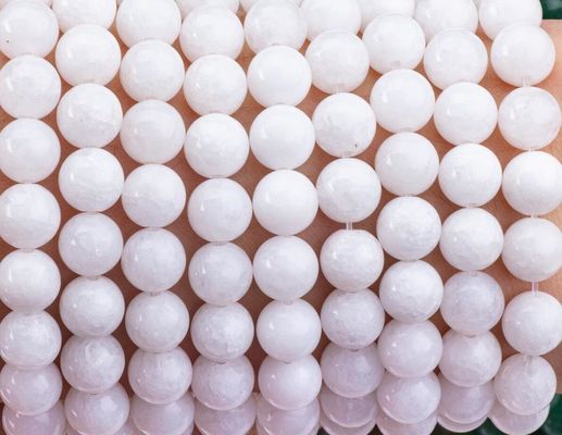 Witte jade losse kralen strengen halfedelsteen natuurlijk kristal edelsteen voor zelfstandig sieraden maken
