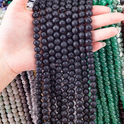 8mm vulkanische edelstenen kralen helende kristalstenen kralen voor het maken van sieraden