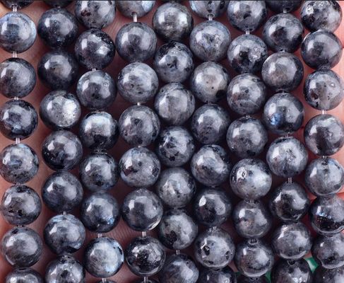 Natuurlijke kristal edelsteen zwart labradorite losse kralen strengen halfedelsteen voor zelfstandig sieraden maken