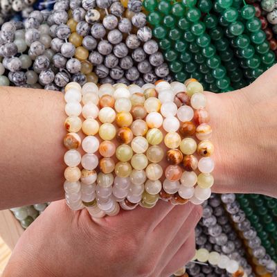 8mm Afghaanse jade edelsteen kraal Healing Crystal Stone kraal voor sieraden maken