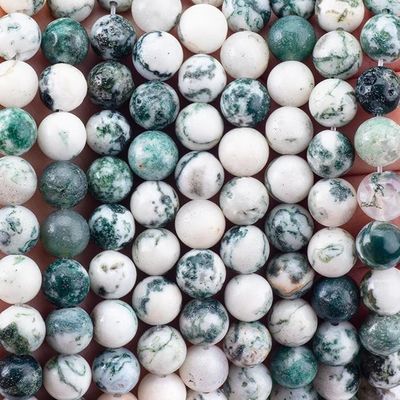 8mm boom agate edelsteen kralen helende kristalsteen kralen voor sieraden maken