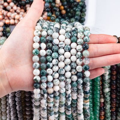 8mm boom agate edelsteen kralen helende kristalsteen kralen voor sieraden maken